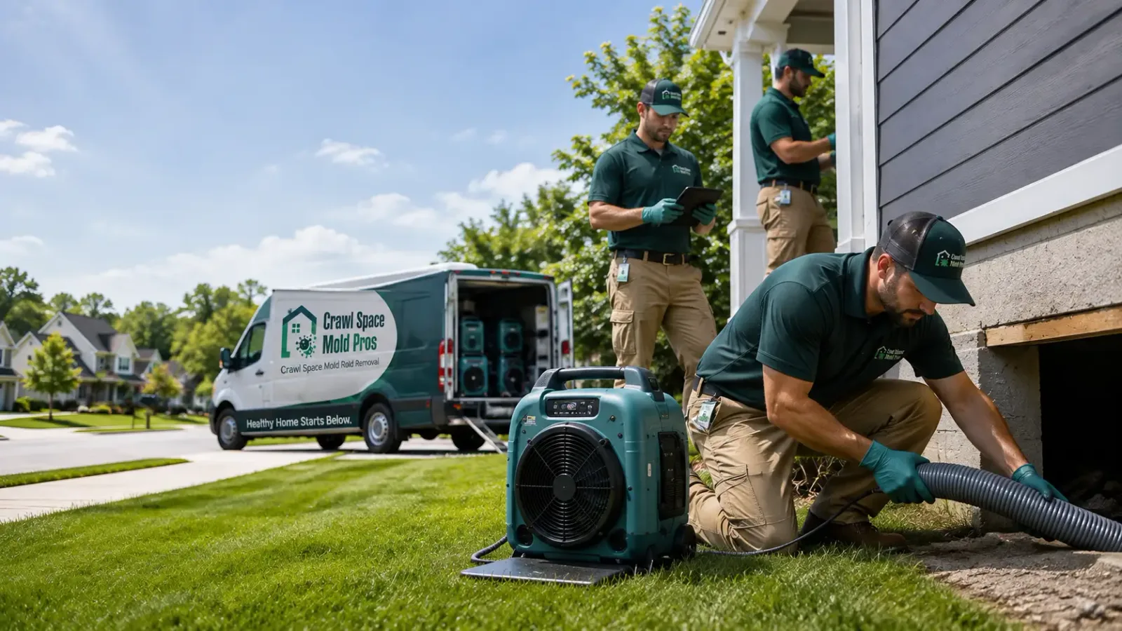 Crawl Space Mold Removal in Custer, WI
